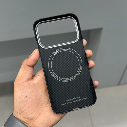 SLIVA IKEVLAR REAL CARBON CASE - BLACK - GREY ( No. 3134 )