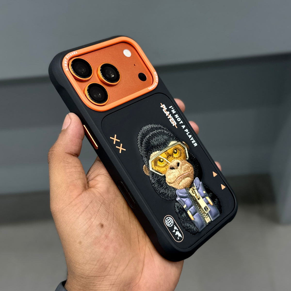 NIMMY GORILA CASE - BLACK ORANGE ( No. 2540 )