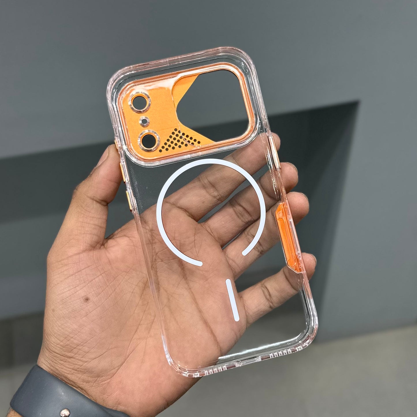 QUANTUM CLEAR PRO CASE -ORANGE ( No. 3104 )