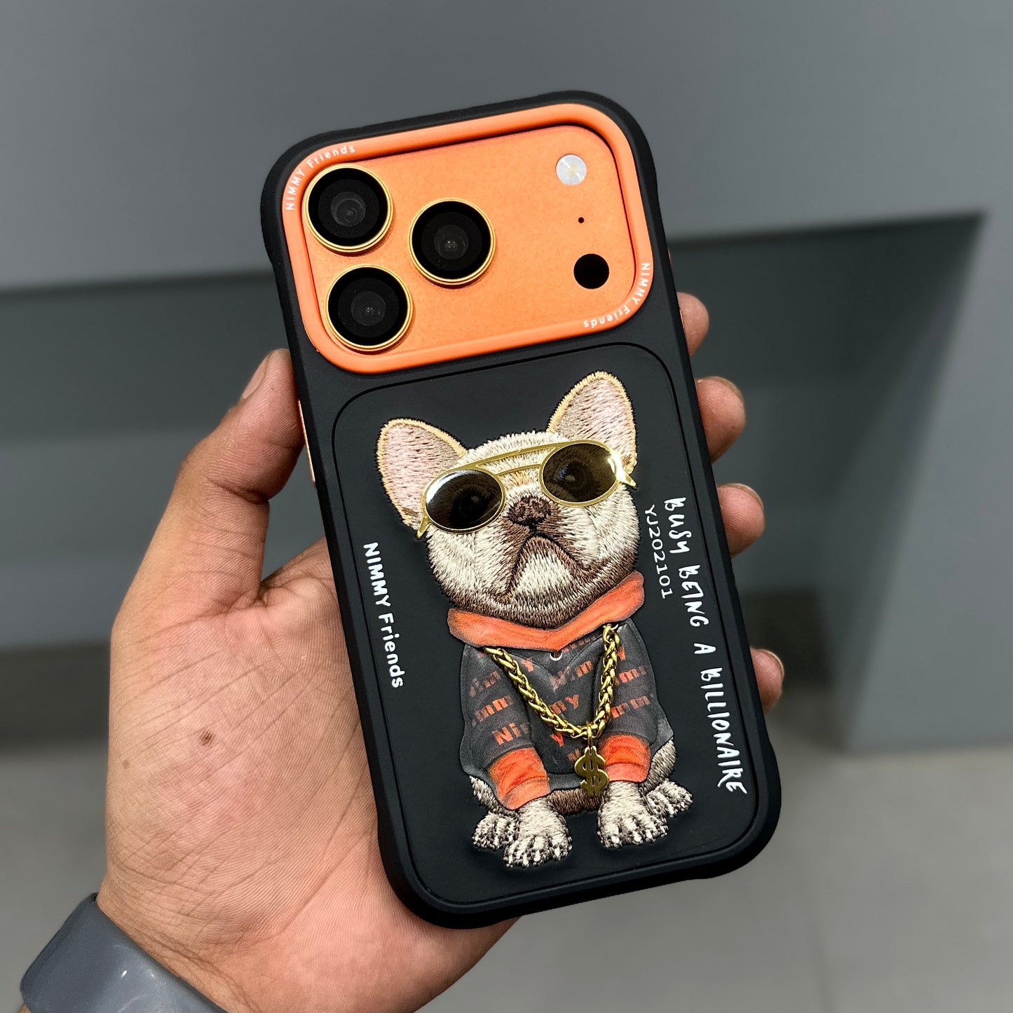 NIMMY DOG CHAIN CASE-BLACK ( No. 2530 )