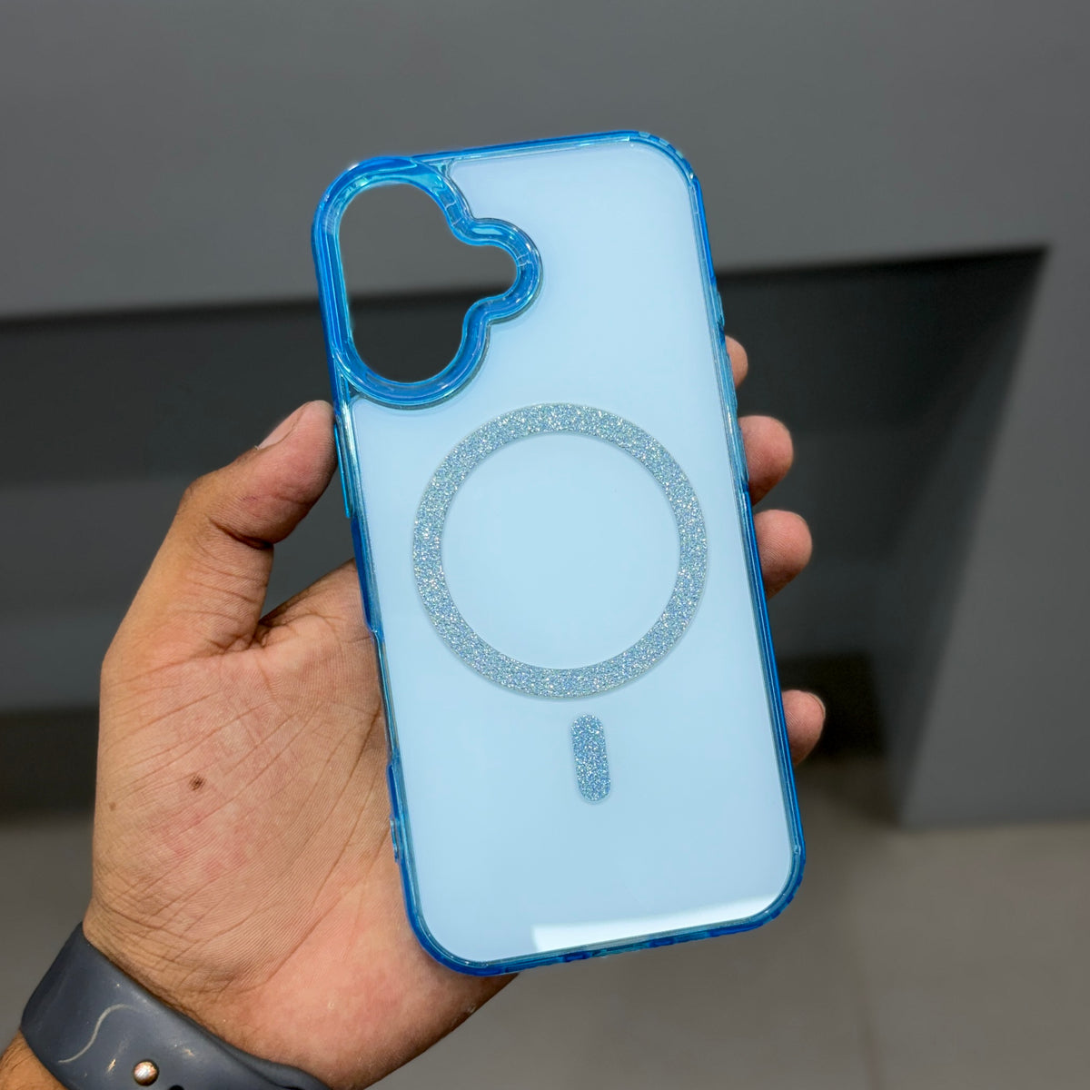 UTRYEE GLITER CASE - BLUE ( No. 3804 )