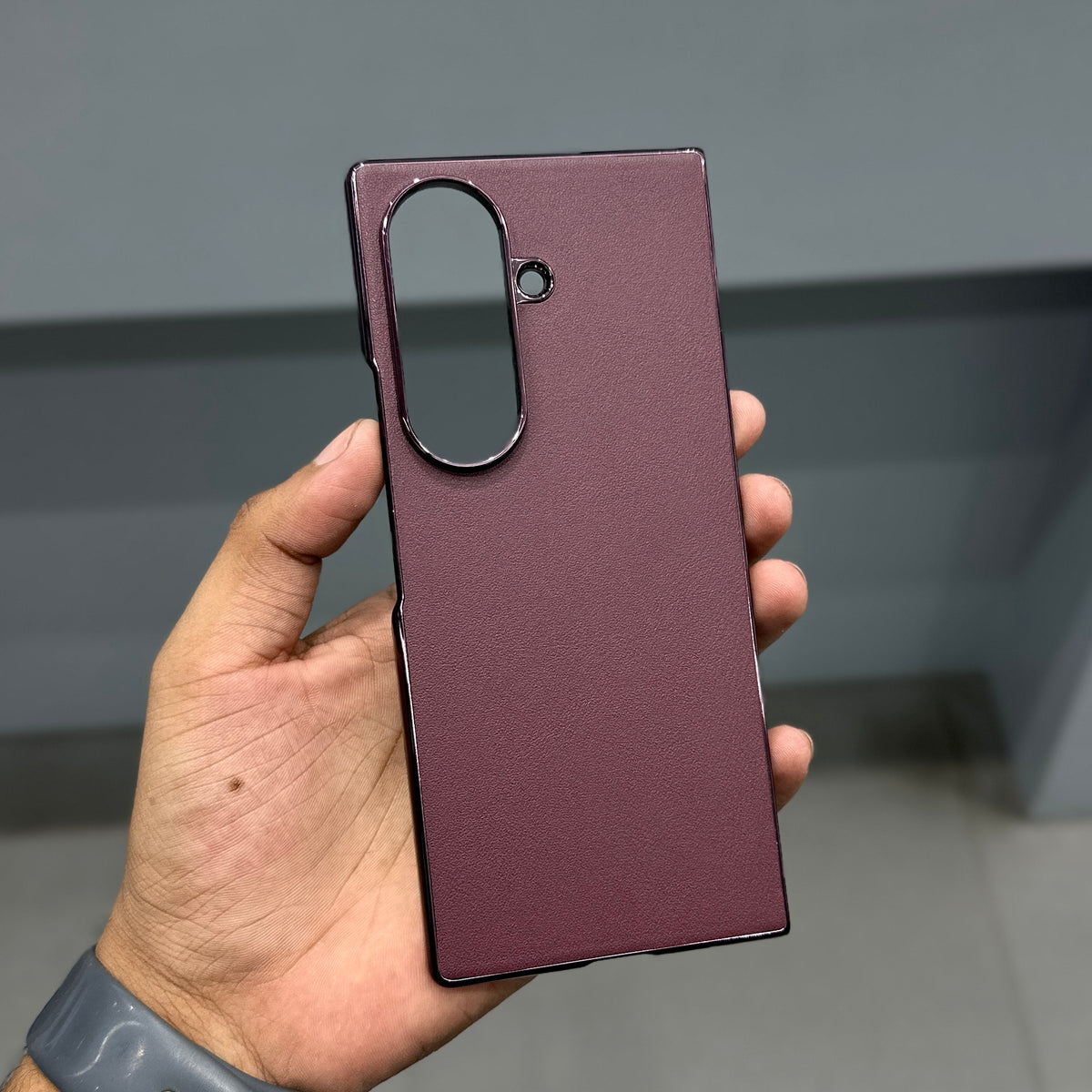 D FANS PU LEATHER SAMSUNG CASE - BURGUNDY ( No. 4113 )