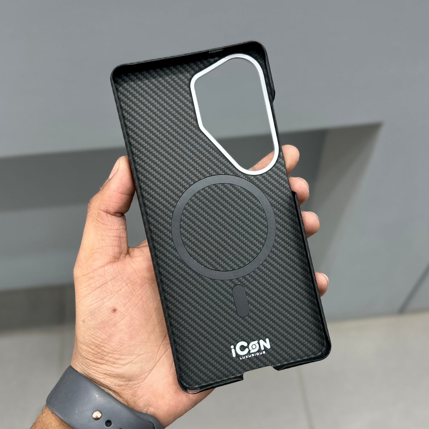 ICON CARBON CASE - ANDRIOD - BLACK ( No. 3060 )
