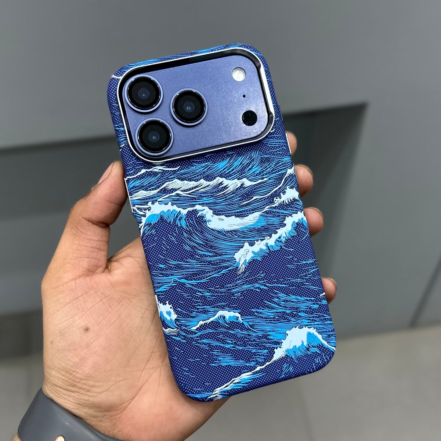 LUXO CARBON CASE- BLUE WAVES ( No. 3162 )