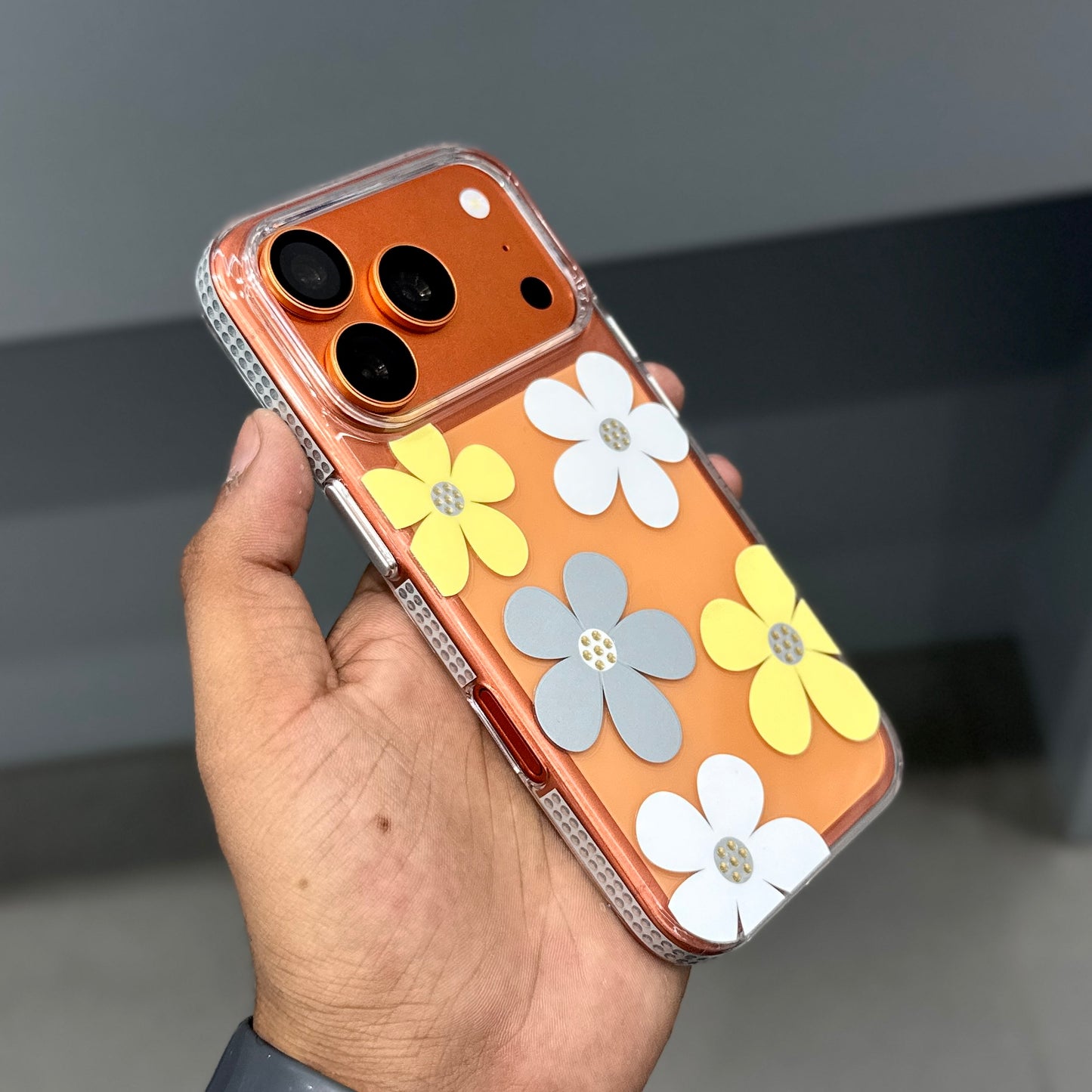 COME FLOWER CASE - WHITE - YELLOW ( No. 2976 )