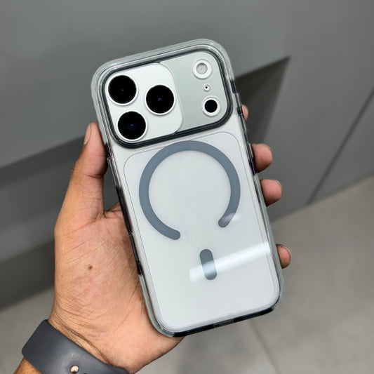 NITO Side Bumpper with Button and Magsafe Case - Grey ( No. 2186)