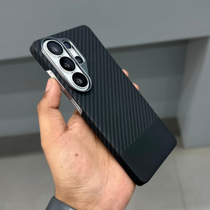 A T REAL CARBON CASE MAGSAFE - BLACK ( No. 3180 )