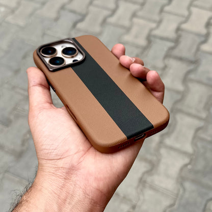 LFOM Case With Magsafe-Brown-Black ( No. 1819 )
