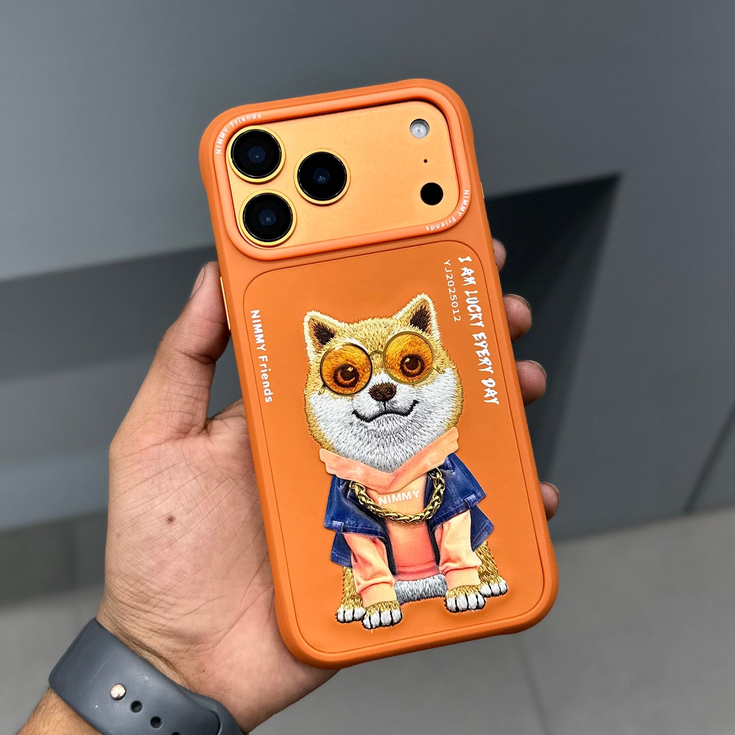 NIMMY DOG CHAIN CASE ORANGE ( No. 2852 )