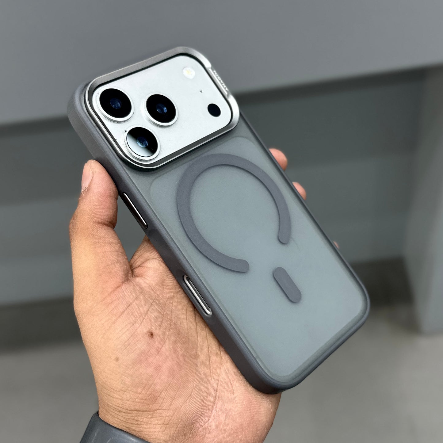NY FROSTED SIDE SOFT CASE - GREY ( No. 2736 )