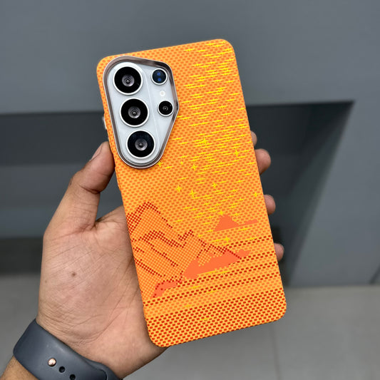 LUXO CARBON CASE SAMSUNG - ORANGE STARS ( No. 3171 )