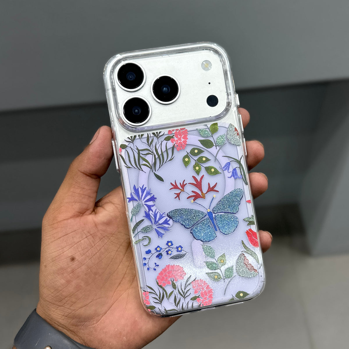 MOSTREET FLOWERS CASE - PURPLE ( No. 3924 )