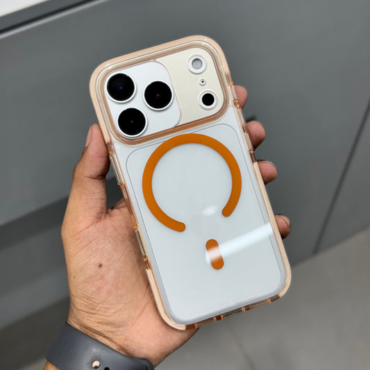 NITO Side Bumpper with Button and Magsafe Case - Orange ( No. 2188)