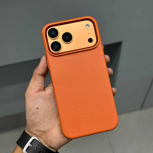 ICON CLASSIC LEATHER MAGSAFE CASE - ORANGE ( No. 2866 )