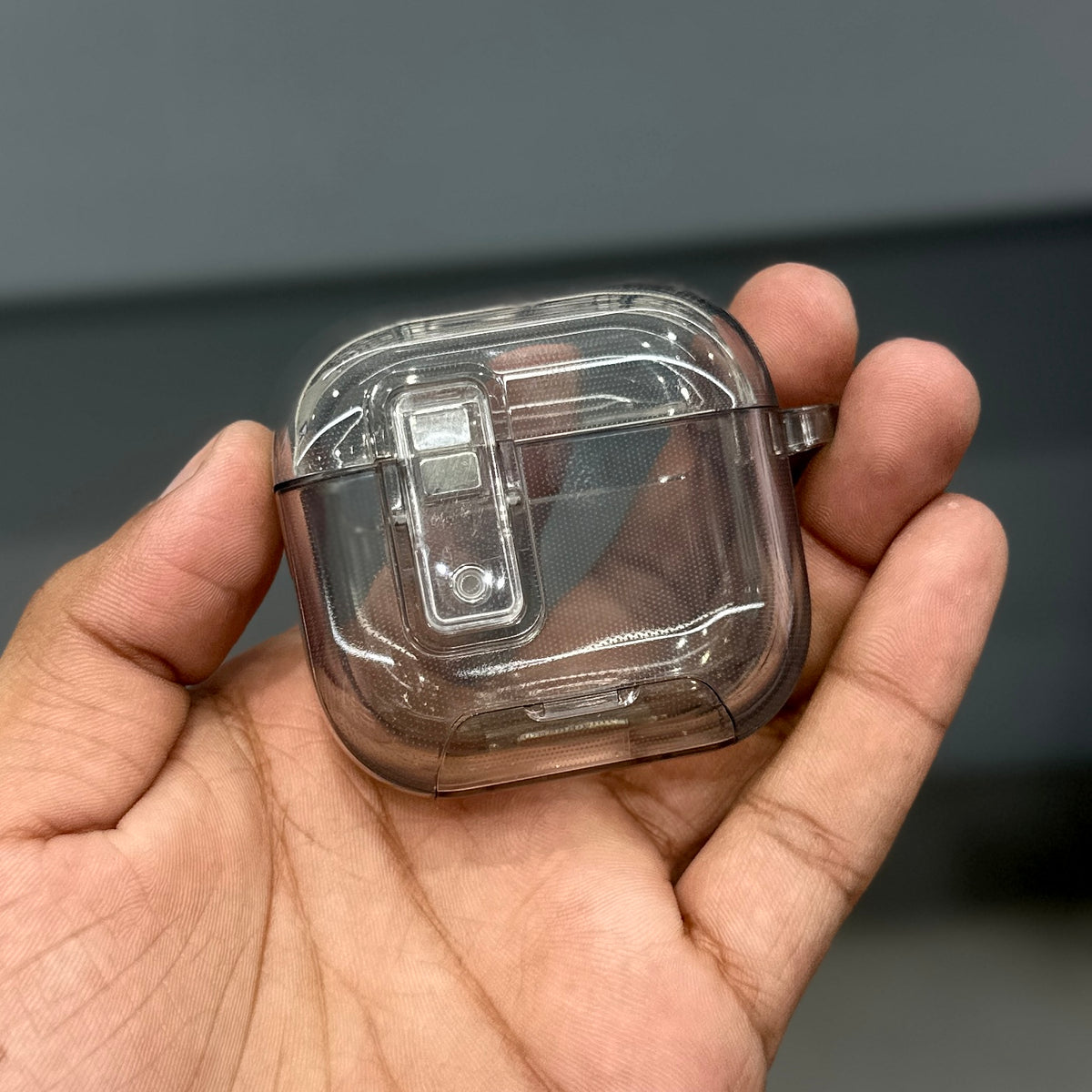 EGGSHELL LOCK WITH PHONE STAND AIRPOD CASE ( No. 4140 )