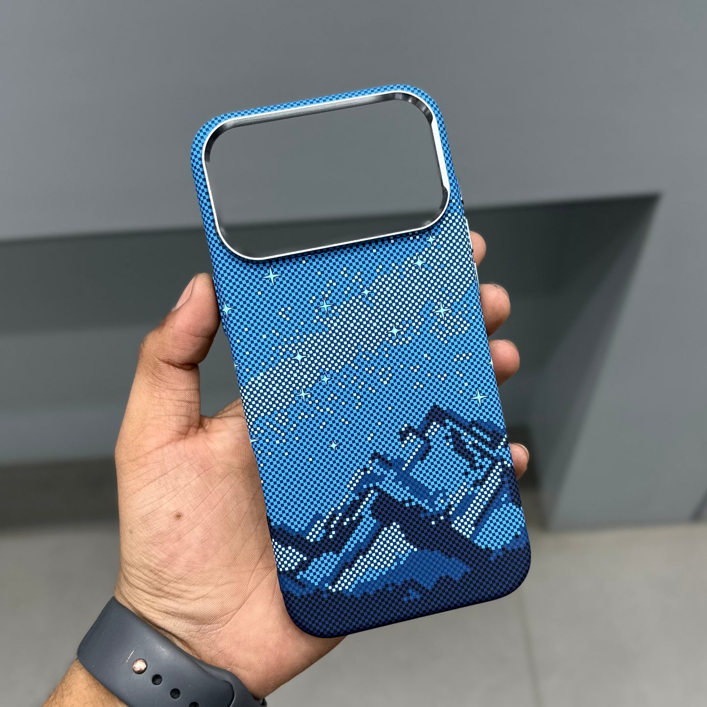 LUXO CARBON CASE -BLUE STARS ( No. 3179 )