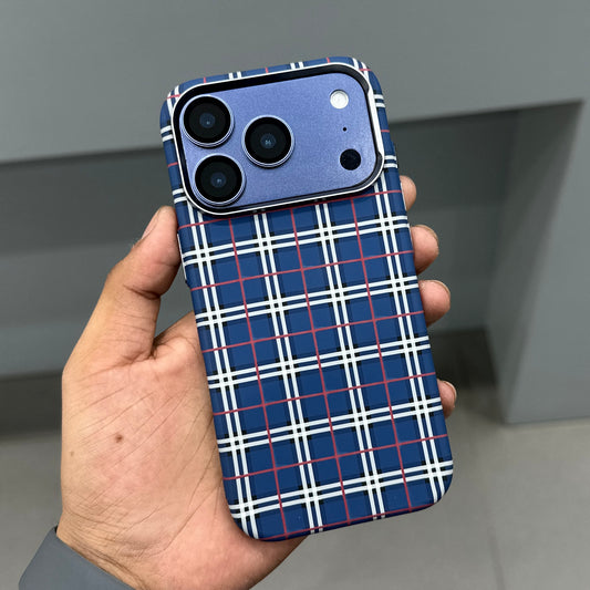 LUXO CARBON CASE - BLUE CHECK ( No. 2499 )