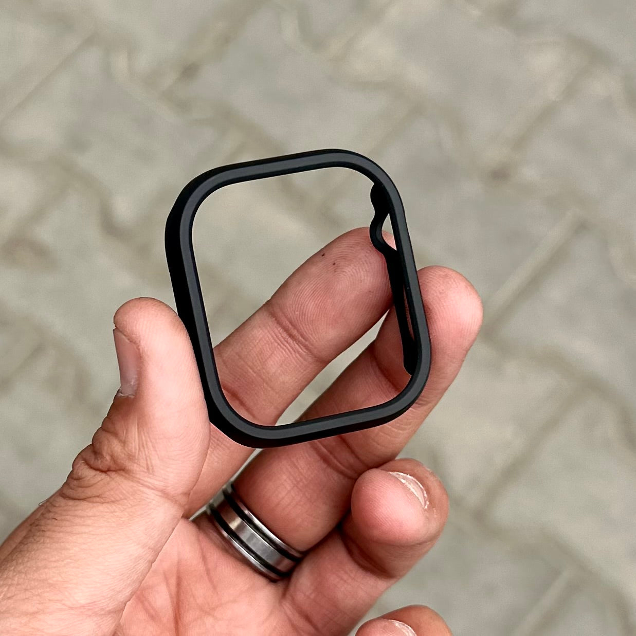 iWatch Bumper Case Without Glass- Black ( No. 1356 )