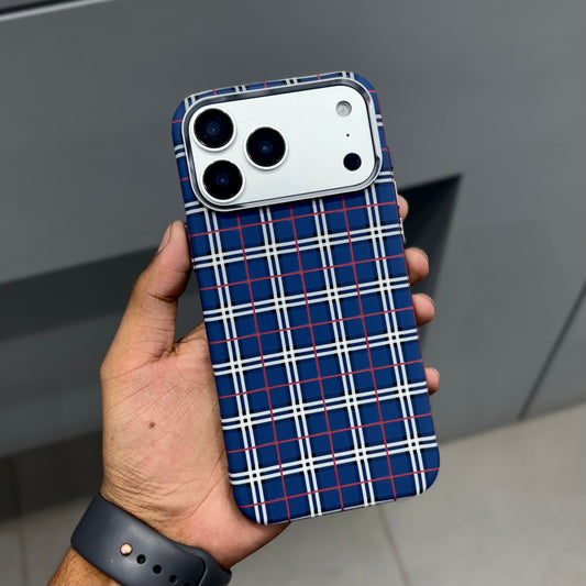 LUXO CARBON CASE - BLUE CHECK ( No. 2499 )