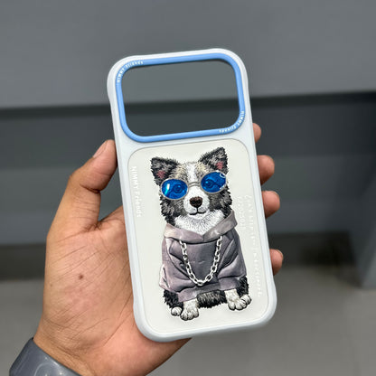 NIMMY DOG CHAIN CASE-GREY BLUE ( No. 2533 )