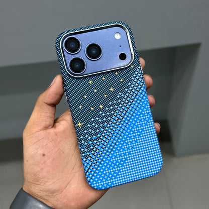 LUXO MAGSAFE CASE-BLUE RAW STARS ( No. 3576 )