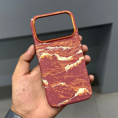 LUXO MAGSAFE CASE SEA WAVES - ORANGE ( No. 3669 )