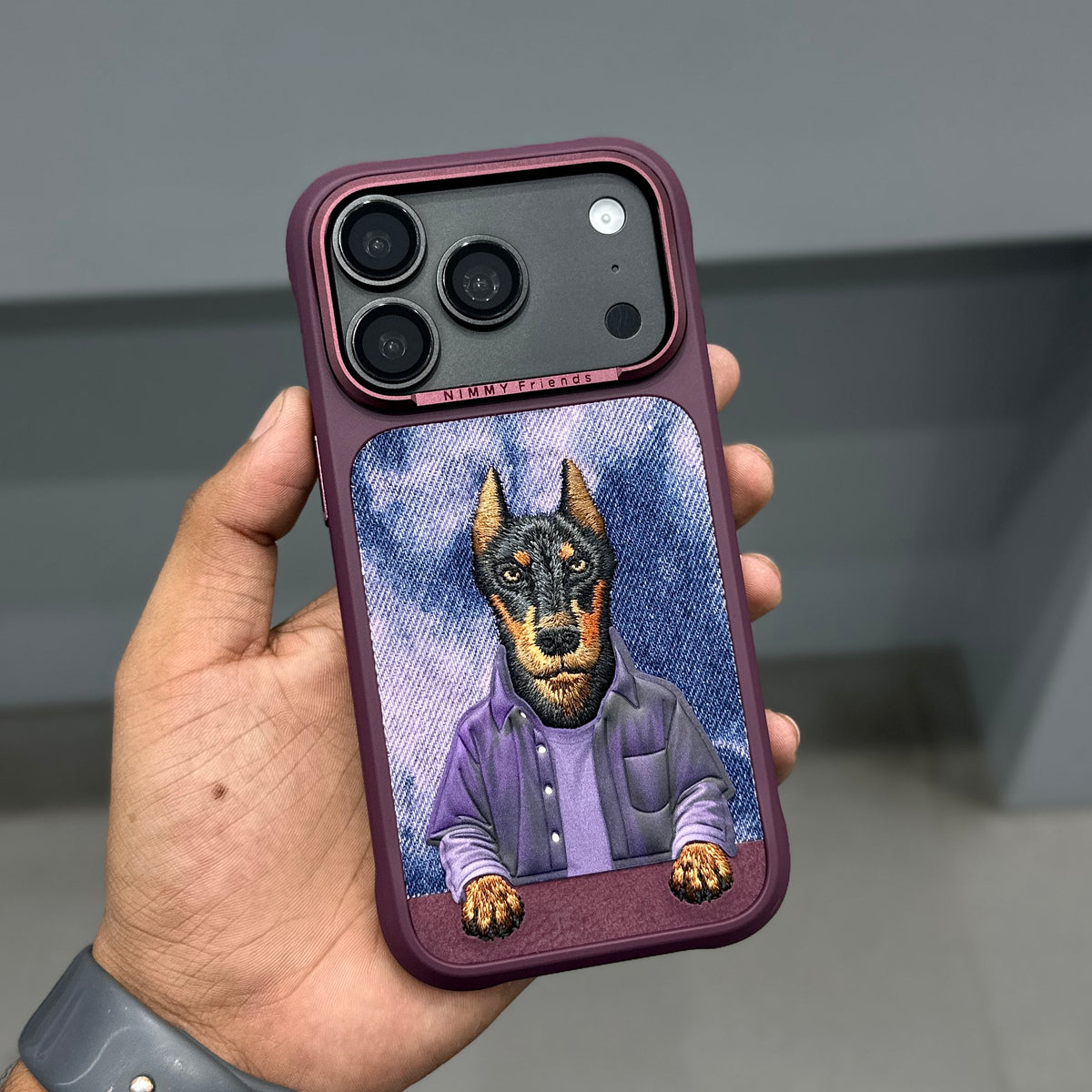 NIMMY DOG CASE - BURGUNDY ( No. 4020 )