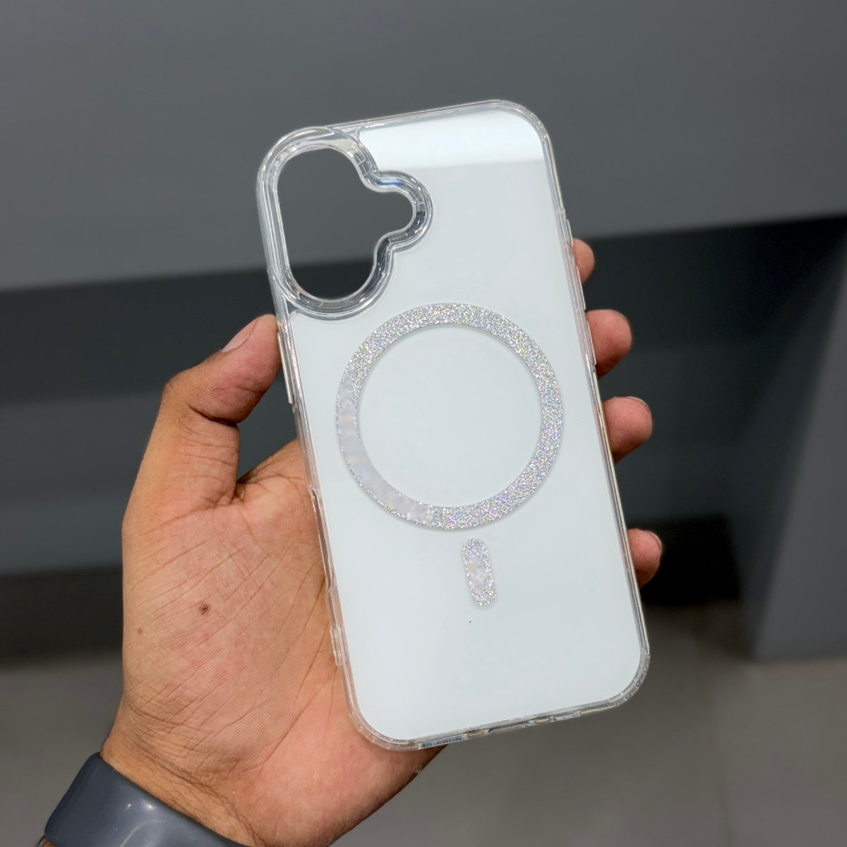 UTRYEE GLITER CASE - WHITE ( No. 3803 )