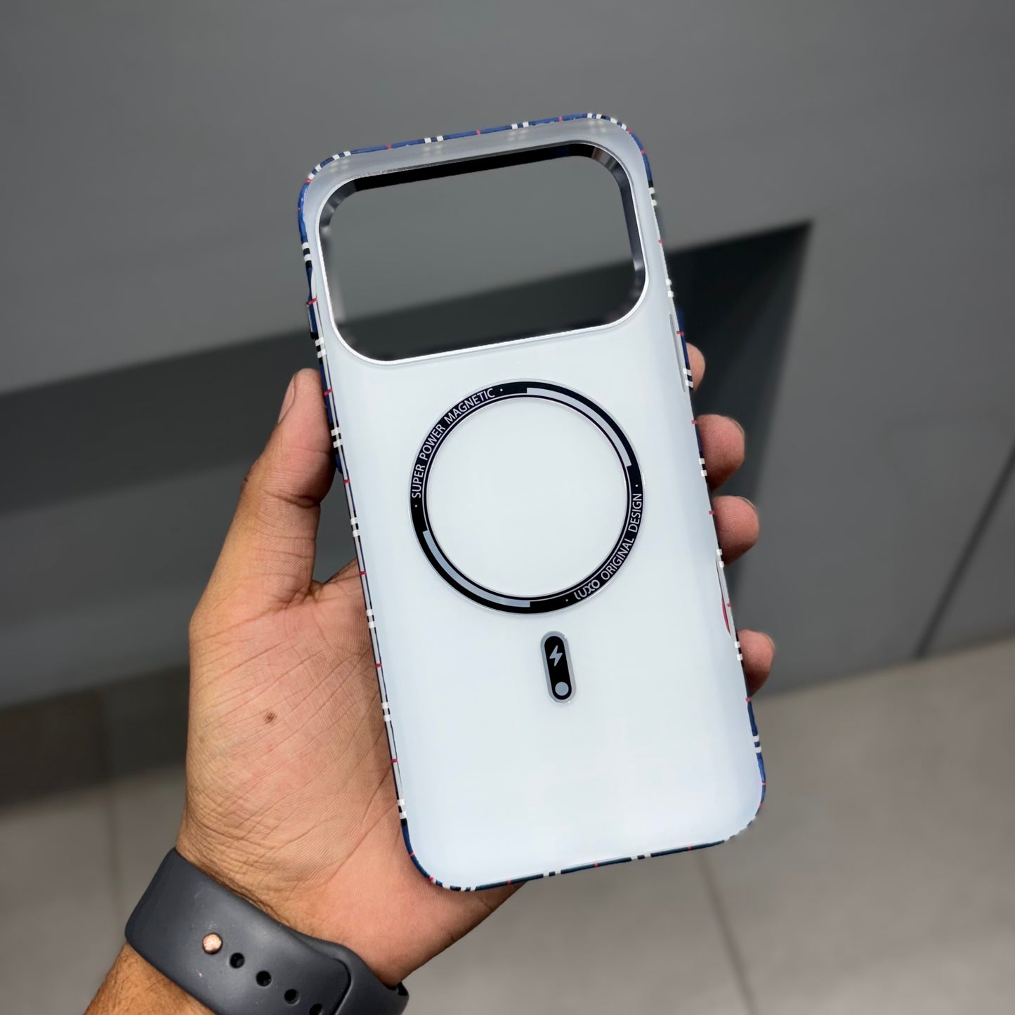 LUXO CARBON CASE - BLUE CHECK ( No. 2499 )