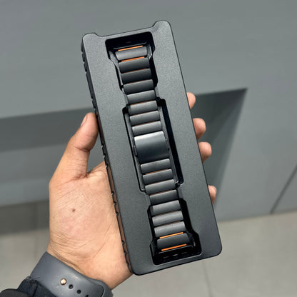 VORTEX METAL LINK STRAP - BLACK ORANGE ( No. 2948 )