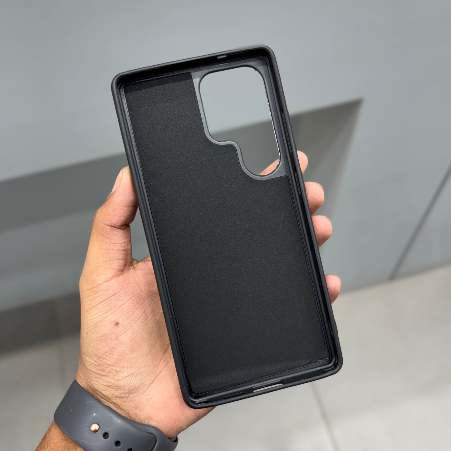 2 CUT NOMO CASE - SAMSUNG BLACK - GREY ( No. 2387 )