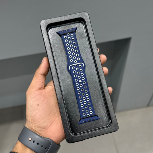 AERO FLEX SPORTS STRAP - BLUE - WHITE ( No. 3083 )