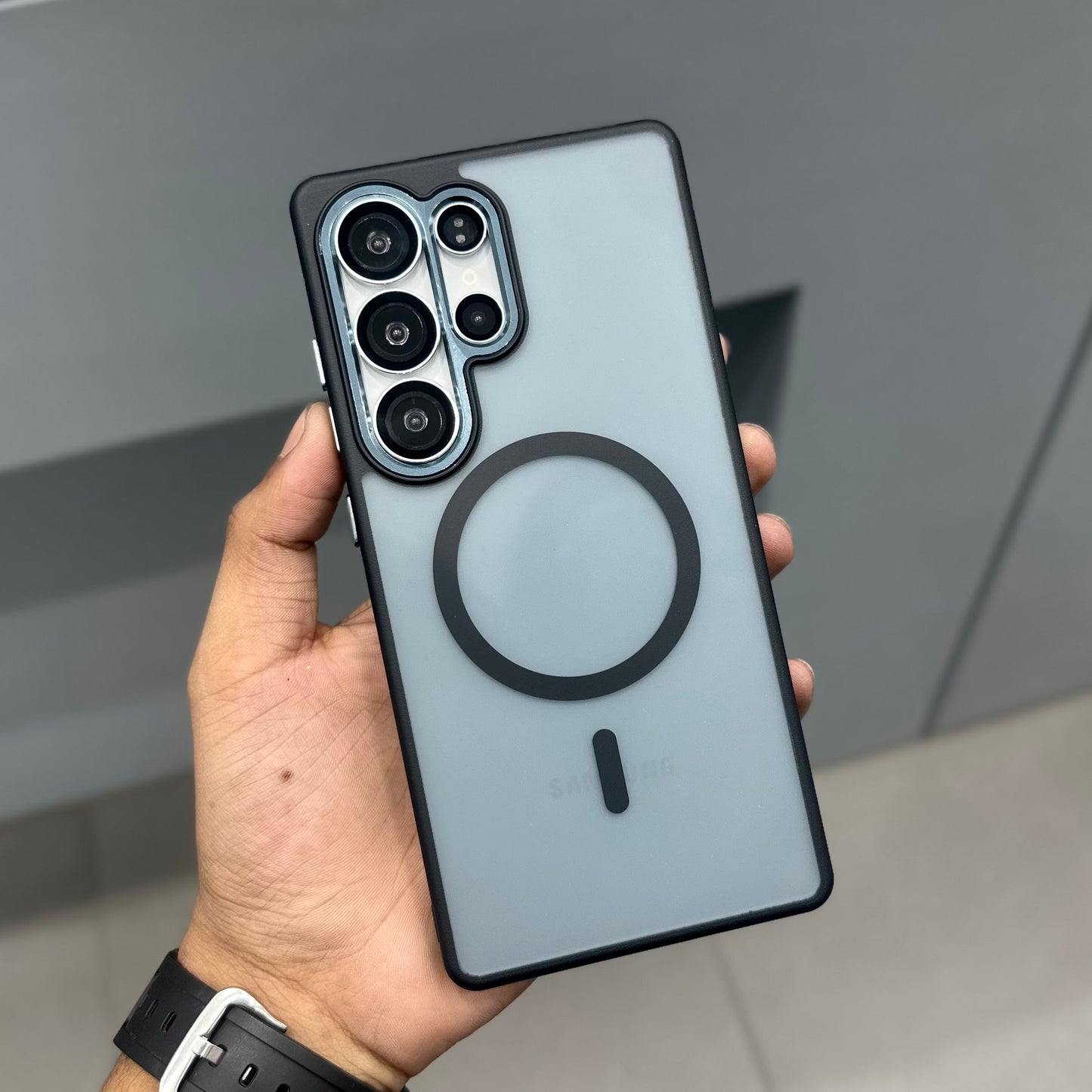 KEHUIMEI FROSTED CASE MAGSAFE - BLACK ( No. 2741 )