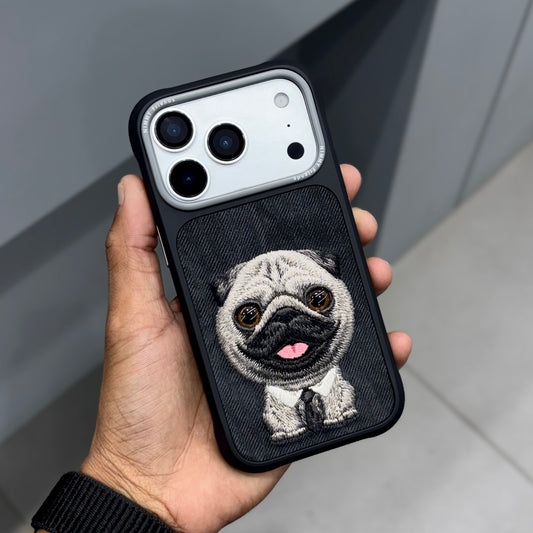 NIMMY DOG Case - Black Pug ( No. 2272 )