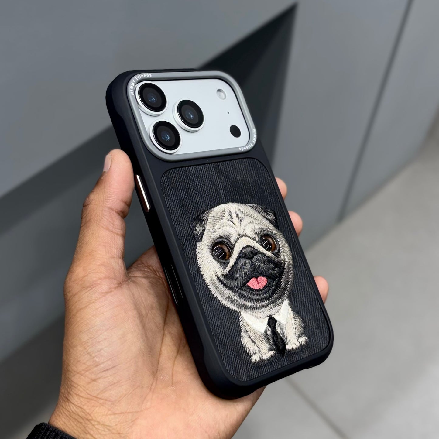 NIMMY DOG Case - Black Pug ( No. 2272 )