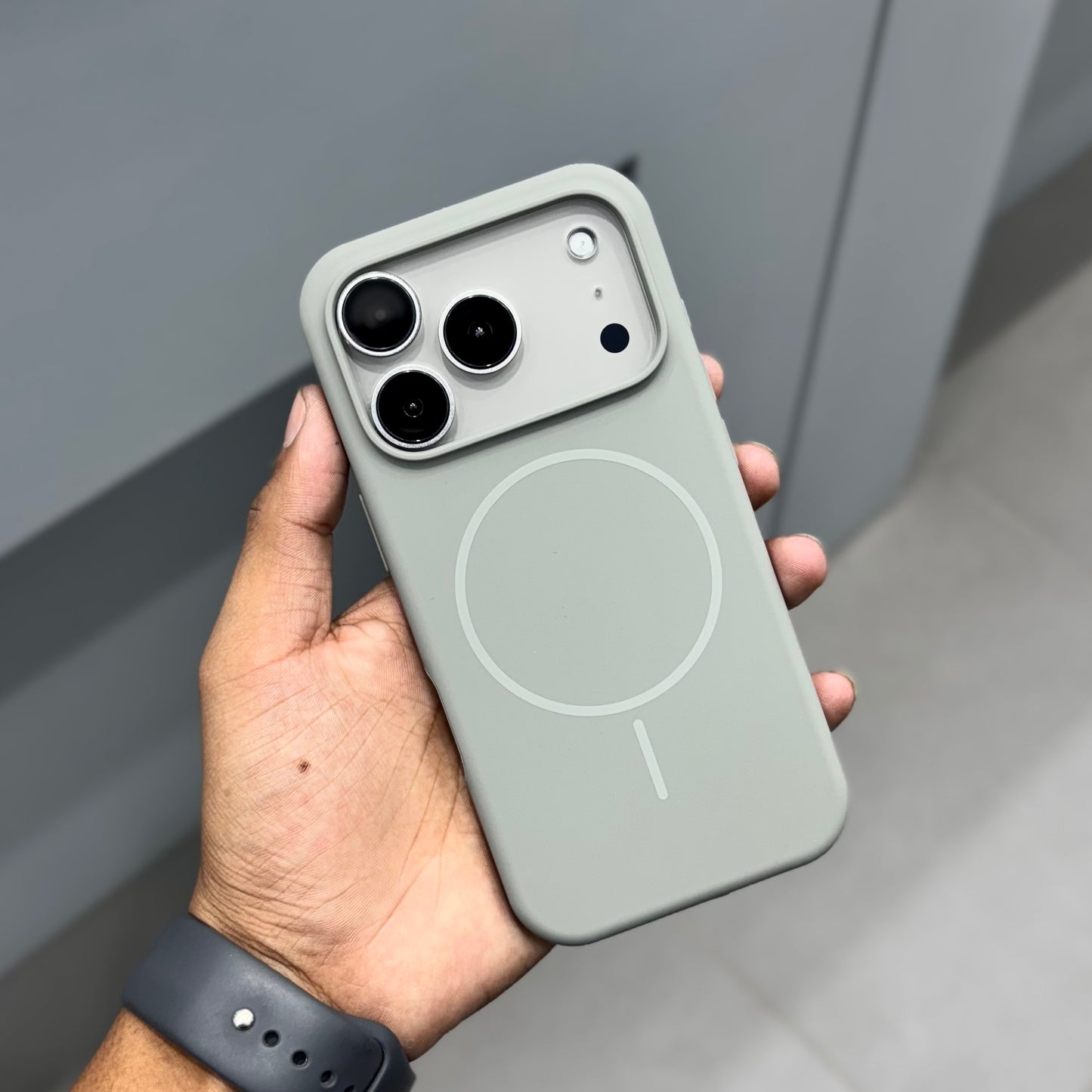 Honaiya Silicone With Magsafe Case ( No. 2066 )