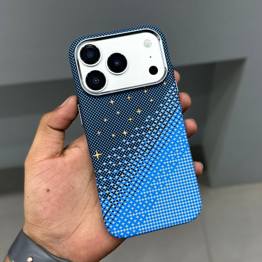 LUXO MAGSAFE CASE-BLUE RAW STARS ( No. 3576 )