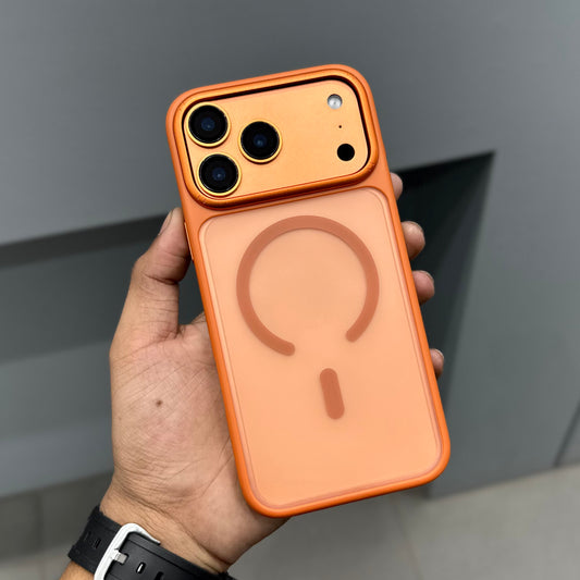 ICON SEMI TRANSLUCENT CASE MAGSAFE - ORANGE ( No. 2869 )