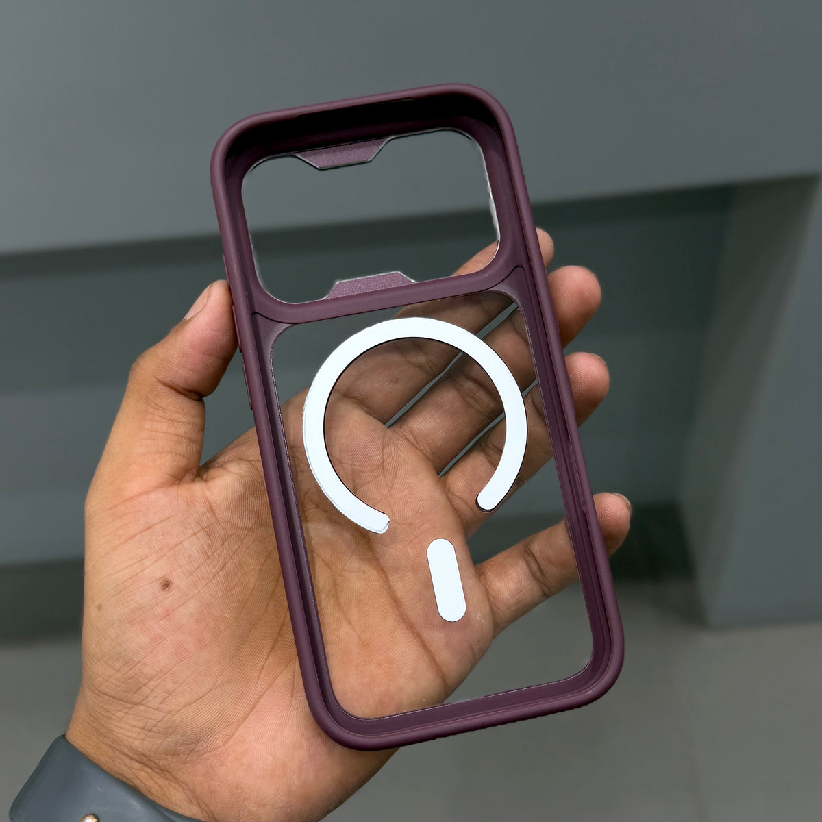 CMAQ AEGIS MAGSAFE CASE - WINE RED ( No. 3865 )