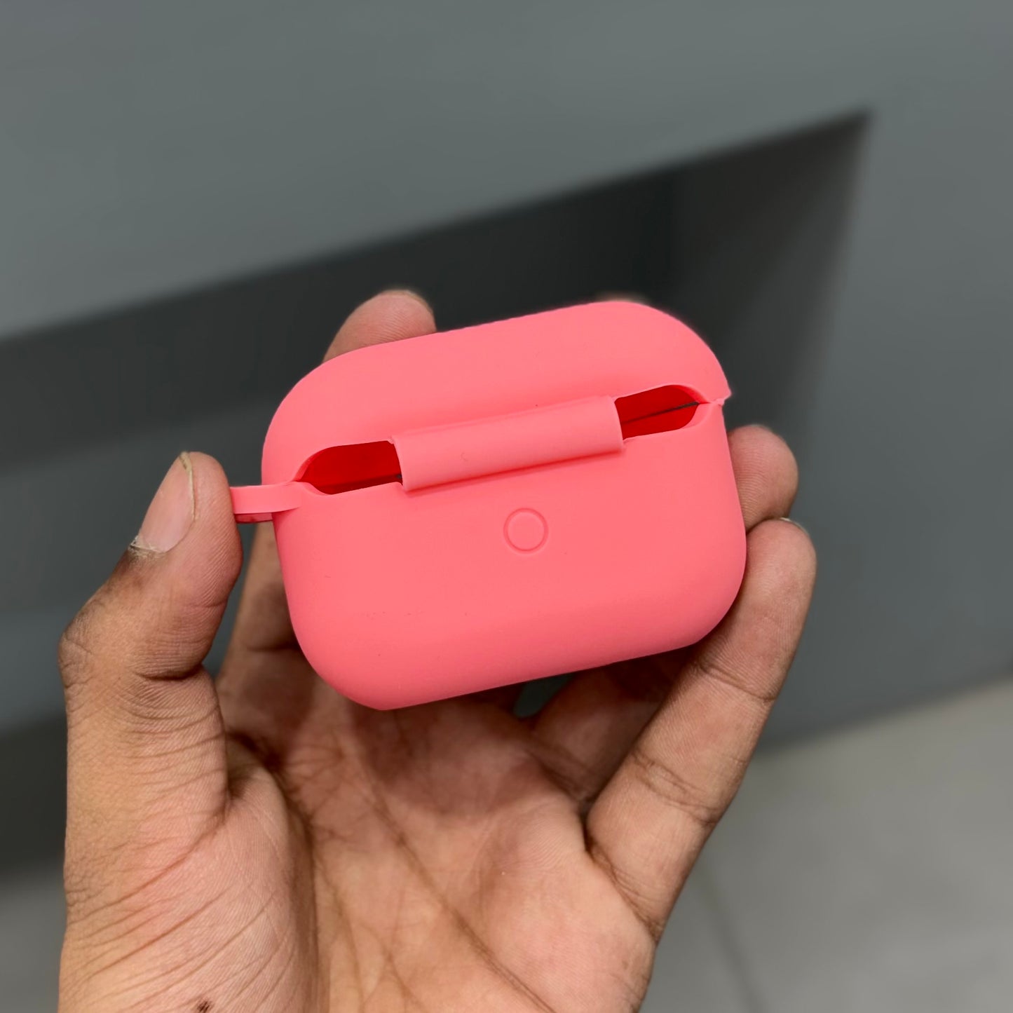 AIRPODS SILICON CASE - PINK ( No. 2674 )