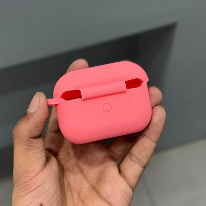 AIRPODS SILICON CASE - PINK ( No. 2674 )