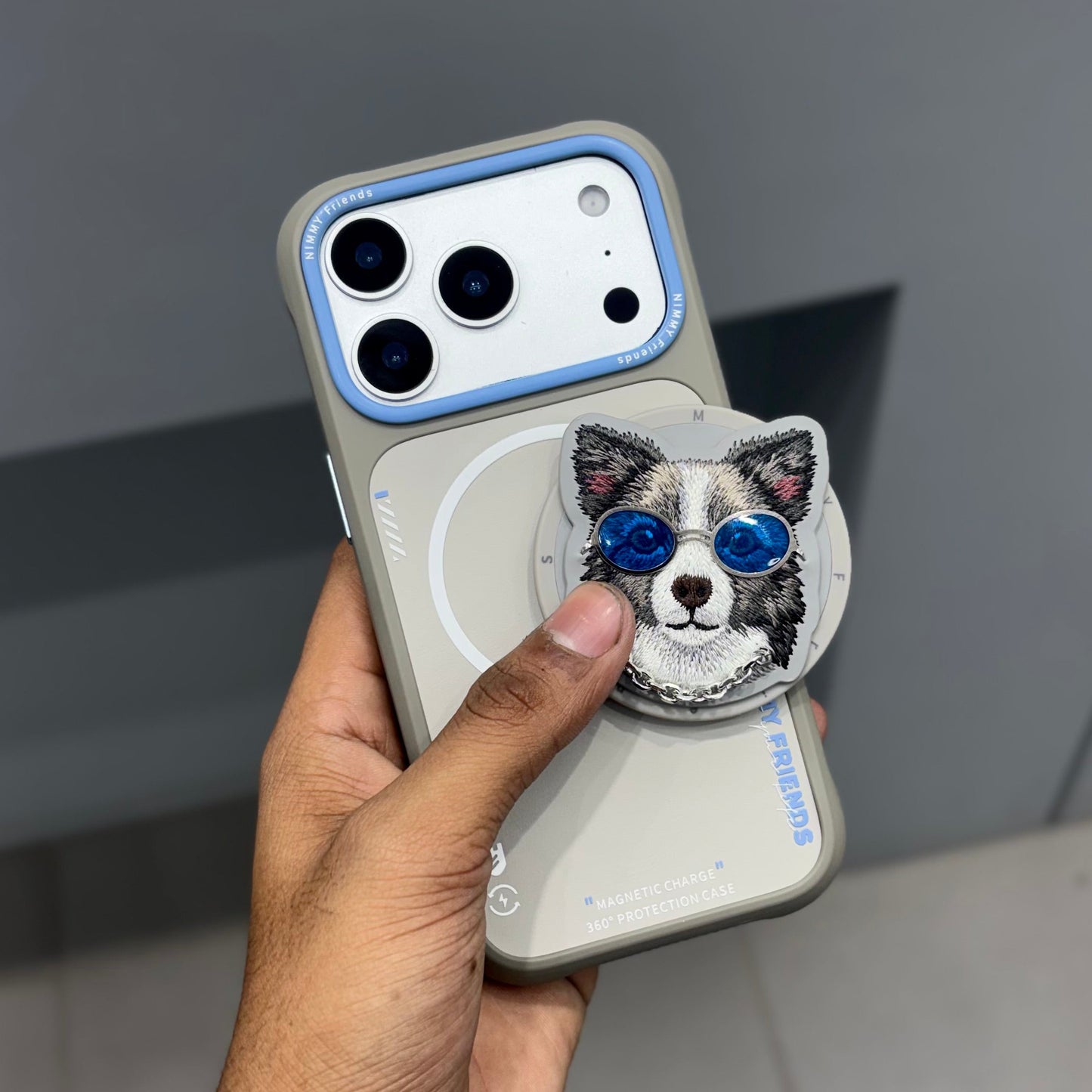 NIMMY POPUP CASE - GREY BLUE ( No. 2700 )