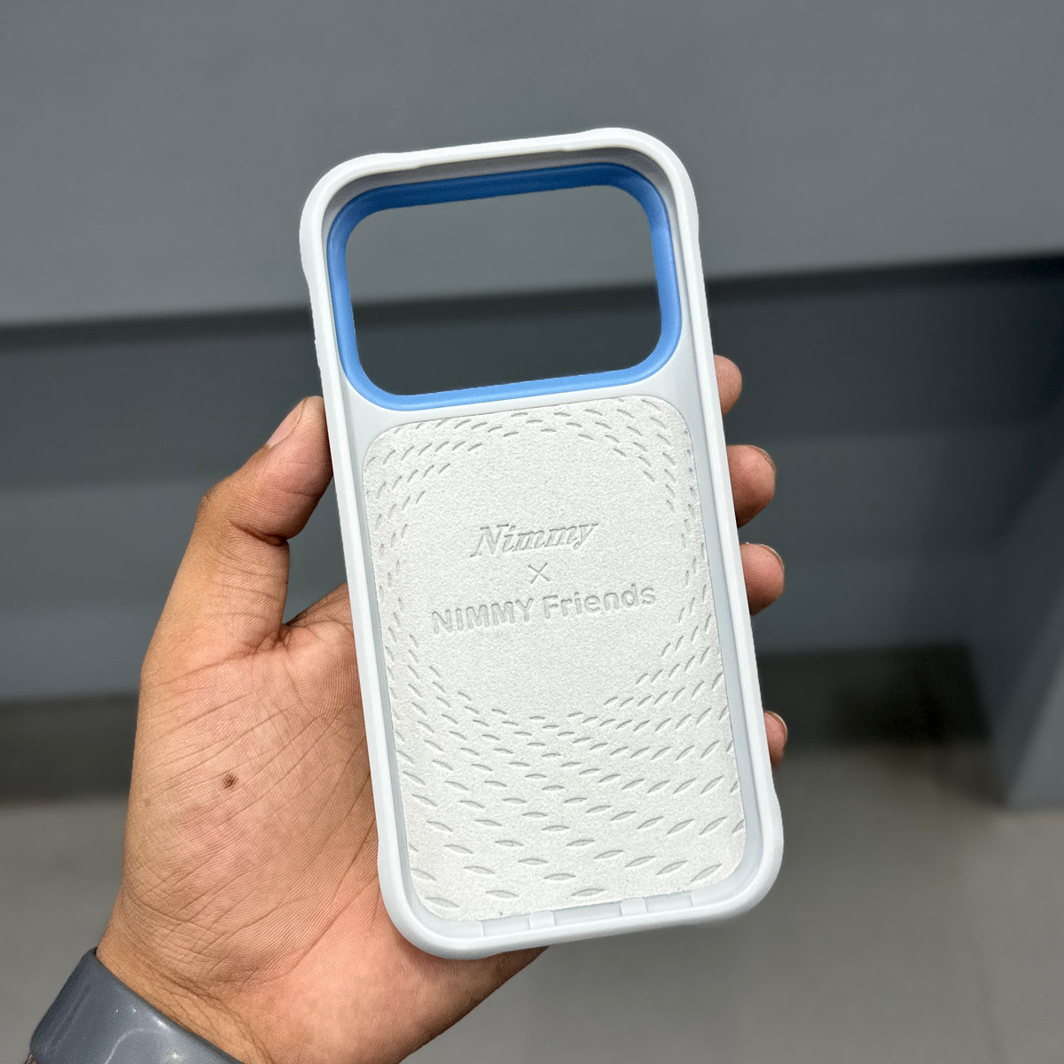 NIMMY DOG CHAIN CASE-GREY BLUE ( No. 2533 )