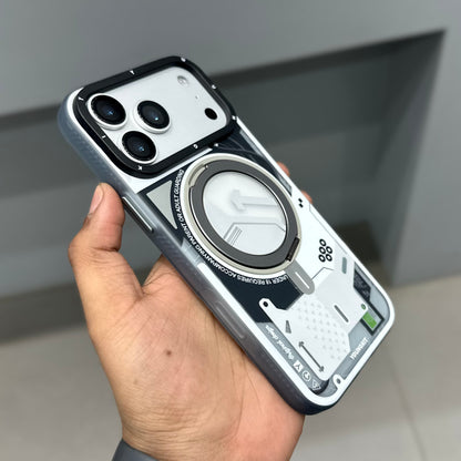 YOUNGKIT CYER WITH STAND MAGSAFE CASE - WHITE ( No. 3116 )