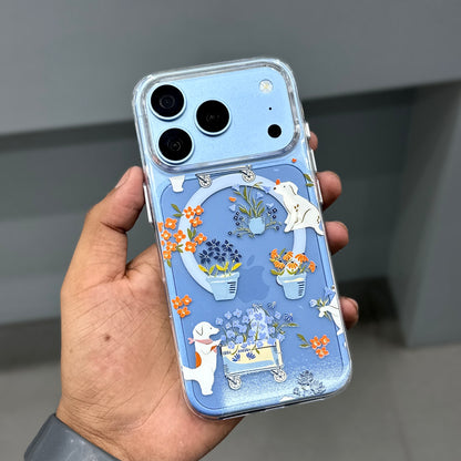 MOSTREET FLOWERS CASE - SKY BLUE ( No. 3925 )