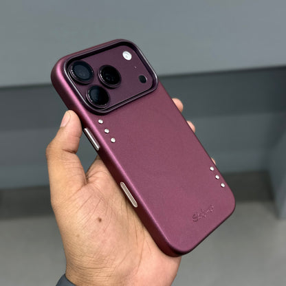 SHEFANGE LEATHER CASE - BURGUNDY ( No. 4022 )
