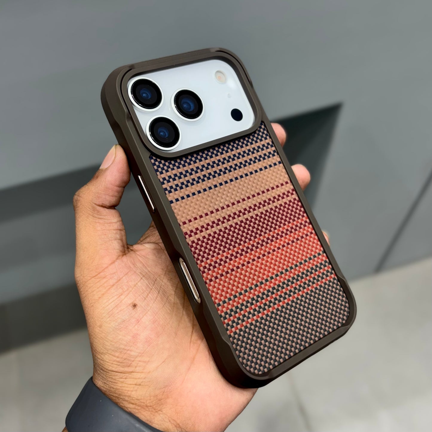 Pita with Magsafe Case - Brown wave ( No. 2161 )