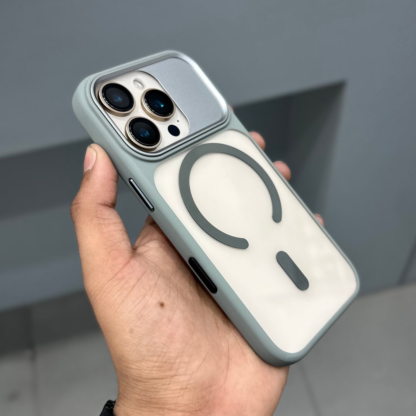 AURA METAL CAMO CASE MAGSAFE - GREY ( No. 2807 )