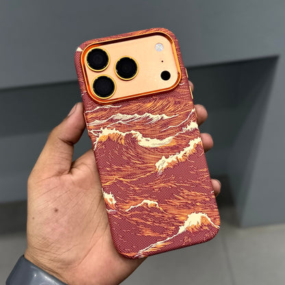 LUXO MAGSAFE CASE SEA WAVES - ORANGE ( No. 3669 )