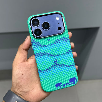 LUXO CARBON CASE - GREEN ANIMALS ( No. 3166 )